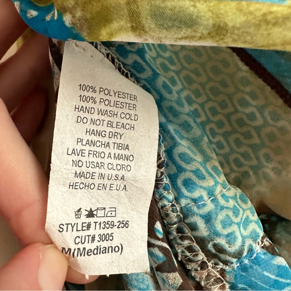 Vintage Boho Y2K Zio‎ Handkerchief Halter Top - Picture 8 of 9